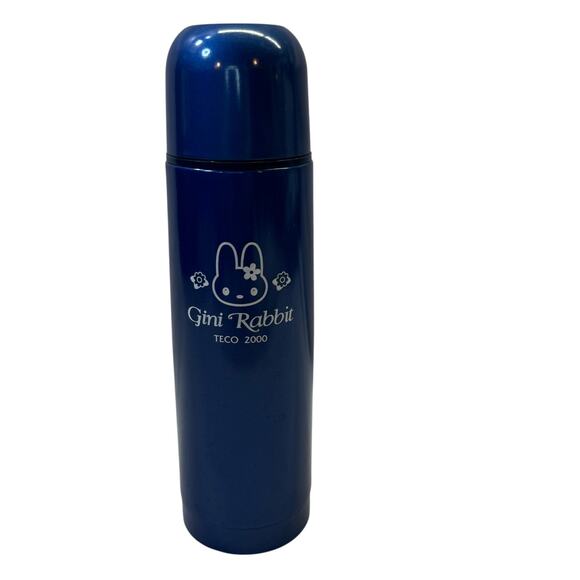 Teco 2000 Gini Rabbit-Metalic Blue 16 oz‎ Insulated Stainless Thermos-Hot/Cold - Picture 1 of 6